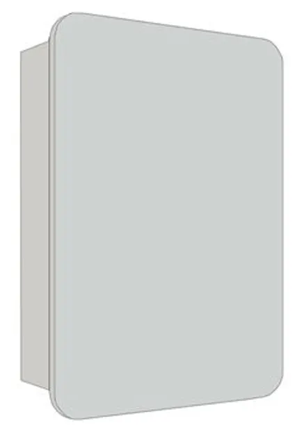 Nexus PVC Mirror Cabinet 500mm (3 Colours) - view 2